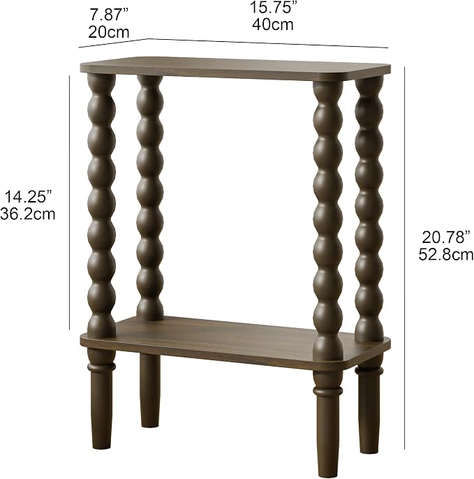 Veegle Narrow Side Table, Small End Table - Image 2
