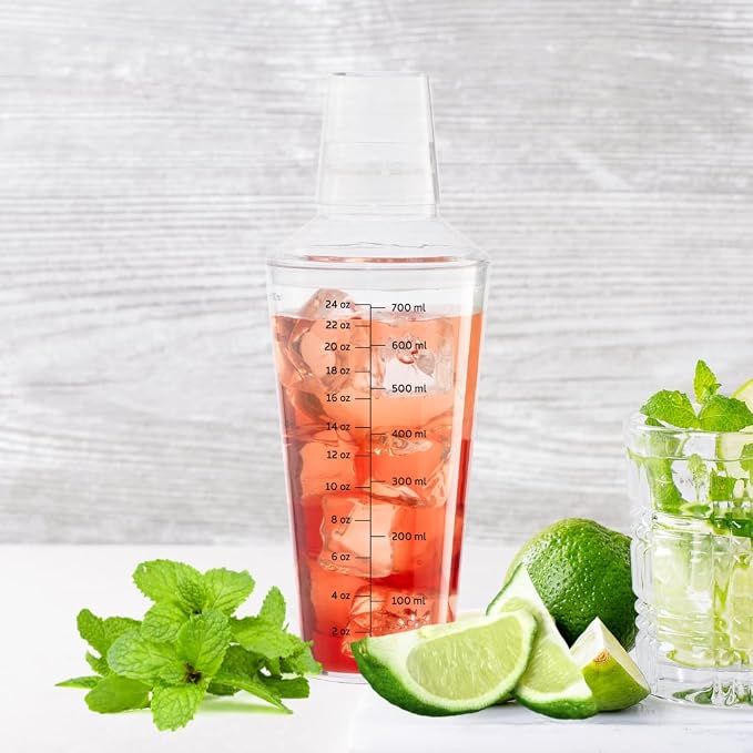 OGGI Clear Cocktail Shaker - 24 oz / 700 ml - Image 6