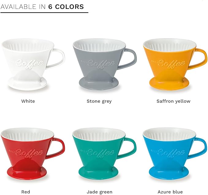 Creano XXL Porcelain Coffee Dripper White - Image 8