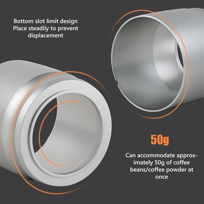 HEEPDD Coffee Dosing Ring, 58mm Aluminum Alloy Espresso Powder Receiver - Image 5