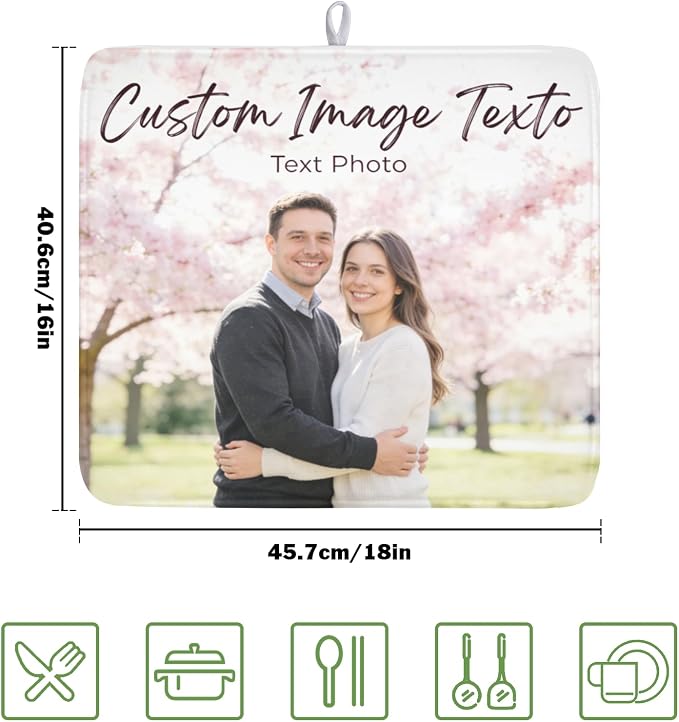 Custom Personalized Dish Drying Mat - Image 2