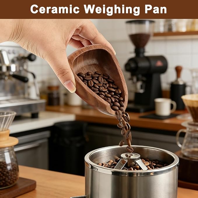 Coffee Bean Dosing Cup Set, Walnut Wood Espresso Dosing Cups - Image 5