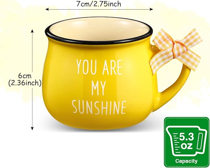 Patelai 4 Pcs Lemon Cups Mini Coffee Mug 5 oz Espresso Cups Set - Image 7