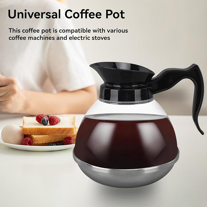 1.2QT Universal Coffee Pot, Coffee Decanter Pot Commercial Coffee Maker Pot - Image 7