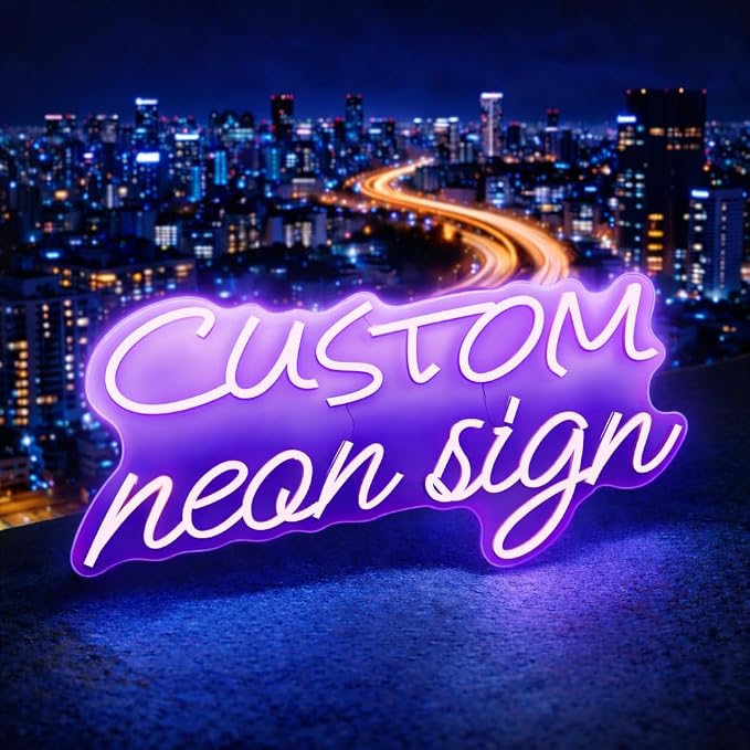 Custom Neon Sign, Personalized LED Name Signs by Comfwell