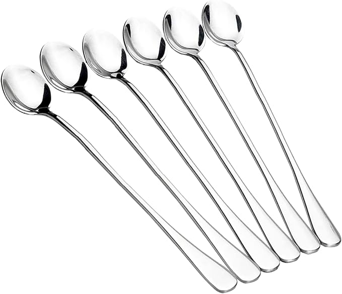 Long Handle Iced Tea Spoons, Ice Cream, Cold Drinks by Monfasye