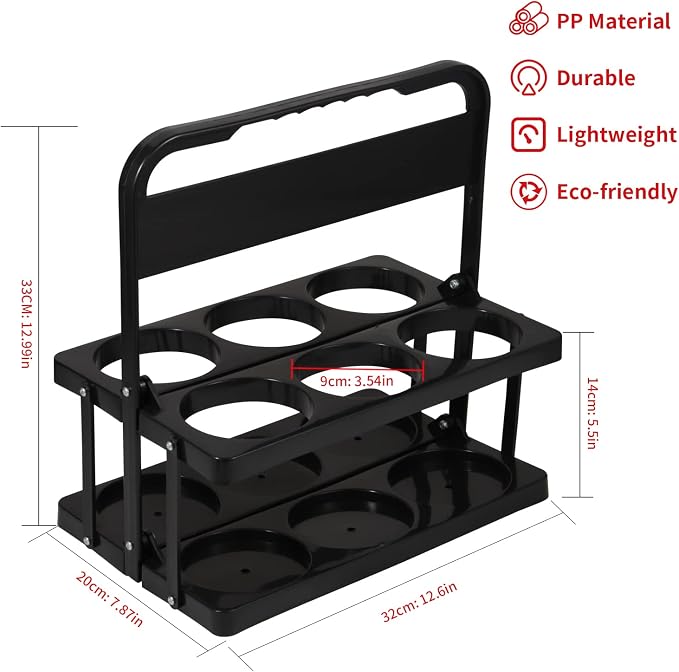 Portable Drink Carrier for Big Cups, Foldable Plastic Cup Holder, Reusable Cup - Image 3