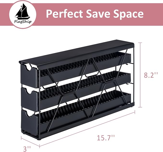 FlagShip 3-Tier Nespresso Pod Holder & Vertuo Coffee Capsule Organizer - Image 2