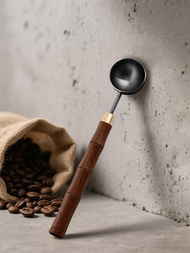 Rosewood Handle Coffee Scoops – Exquisite and Portable Stainless Steel Spoon - Image 2