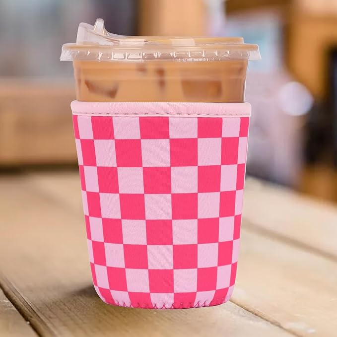Reusable Insulated Neoprene Iced Coffee Cup Sleeve, Durable Drink Sleeve - Image 2
