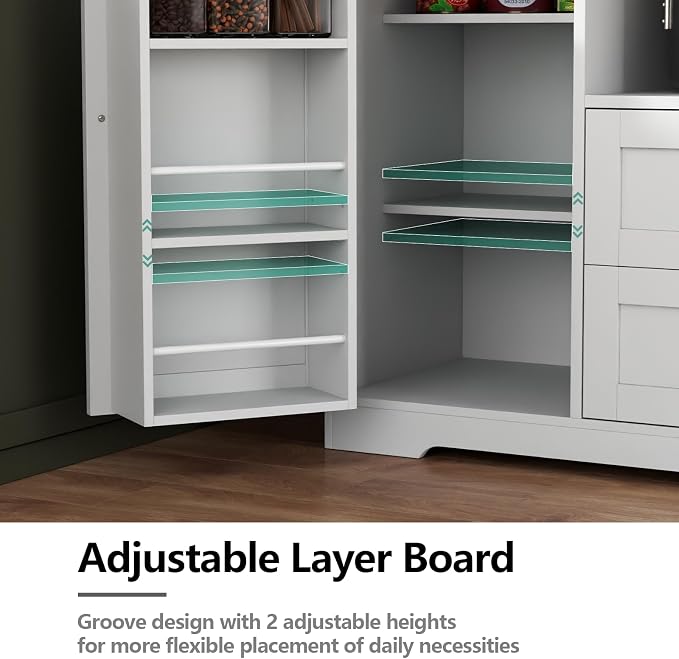 68"Tall Kitchen Pantry Storage Cabinet - Image 7