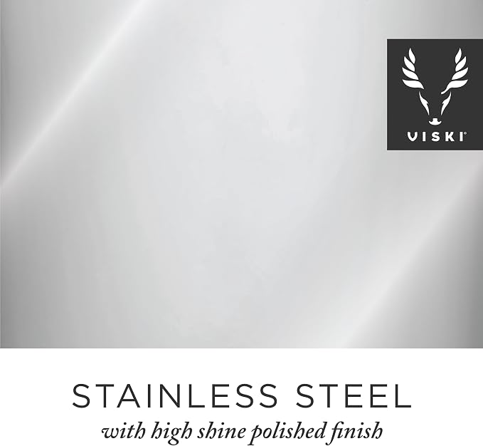 Viski Double Walled Stainless Steel Cocktail Mixing Glass, - Image 5