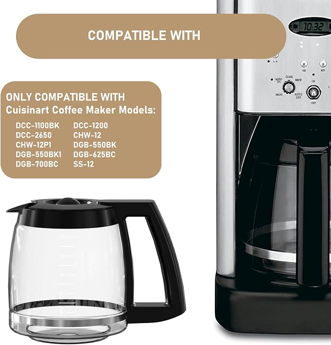 12 Cup Coffee Maker Carafe Replacement Compatible - Image 2