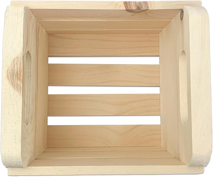 Wilson Small Wooden Pine Crate for Storage and Decoration at Home, and Retail - Image 2