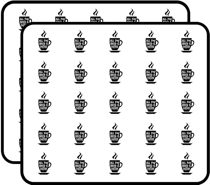 All You Need is Coffee Sticker for Scrapbooking, Kids DIY Crafts, Bullet - Image 2