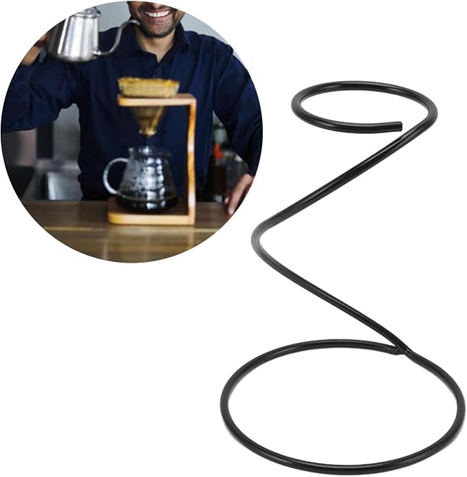 Spiral Coffee Dripper Stand, Stainless Steel Filter, Reusable Metal Filter - Image 6
