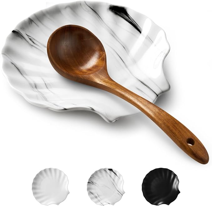 ABRUTY Spoon Rest for Stove Top, Ceramic Spoon Holder for Counter, Modern by ABRUTY