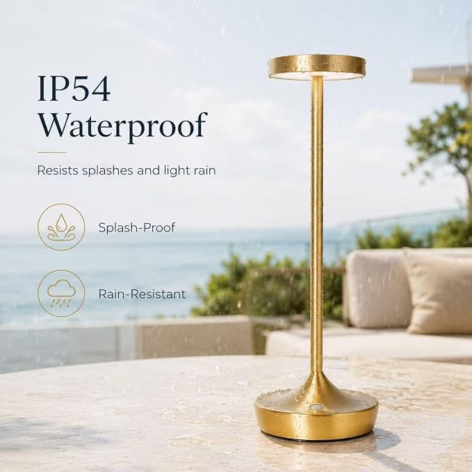 YHT 72Hrs Cordless Table Lamps, Rechargeable 6000mAh LED Outdoor LED Battery - Image 3