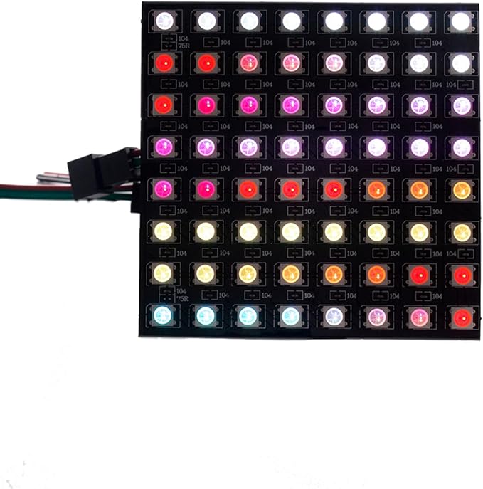 WS2812B RGB LED Digital Individually Addressable Panel Light LED Module Matrix - Image 6