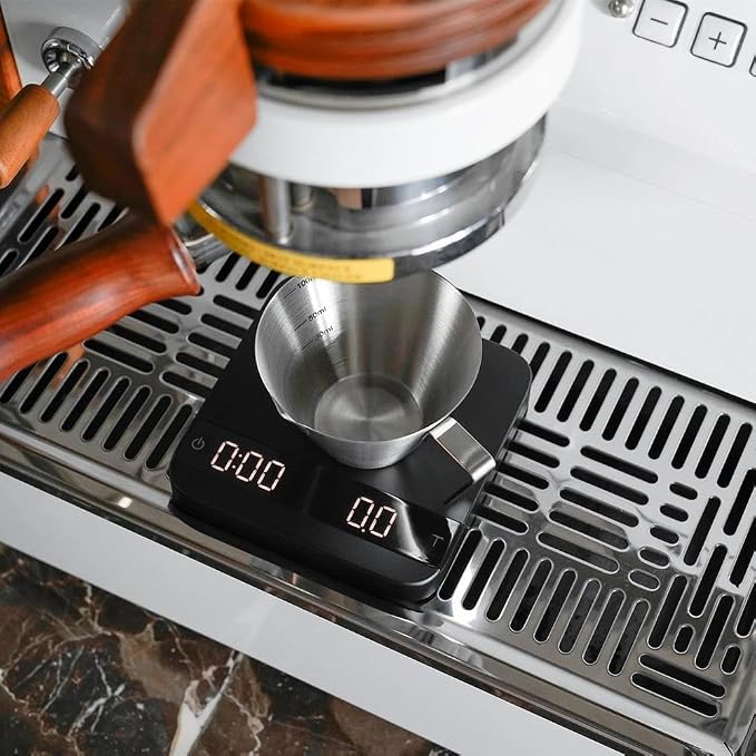 watchget Stainless Steel Espresso Cups, Single Spout & Scale Measuring Cup - Image 8