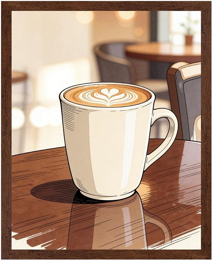 Lawrence Williams Designs Cafe Latte Poster by LawrenceWilliamsDesigns