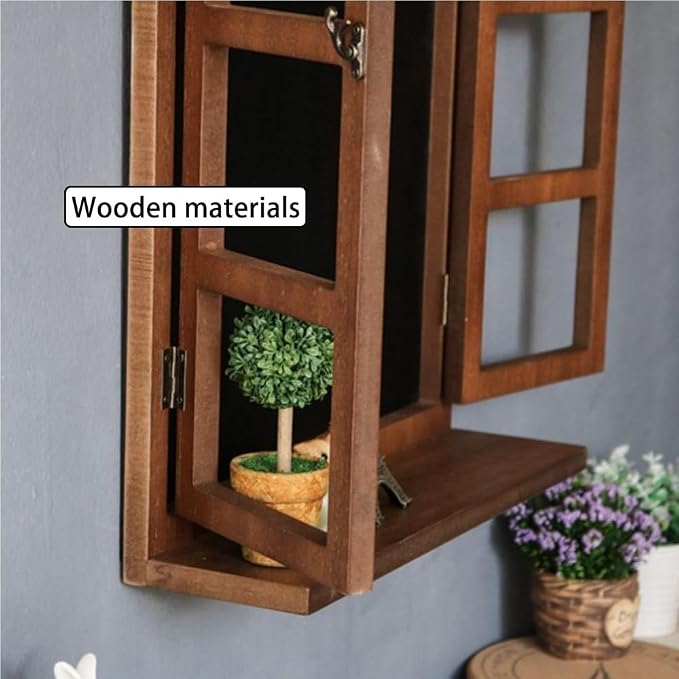 Ptgbifq Faux Window Frame Wall Decor - Image 3