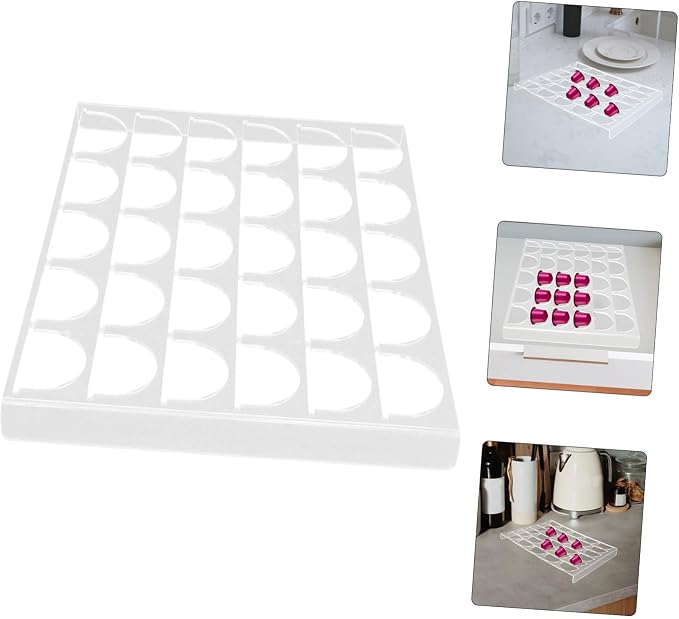 30grids Coffee Capsules Holder Rack Acrylic Organizer - Image 9
