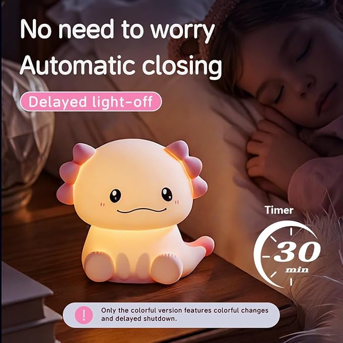 Axolotl Cute Night Light, Axolotl Lamp - Image 5