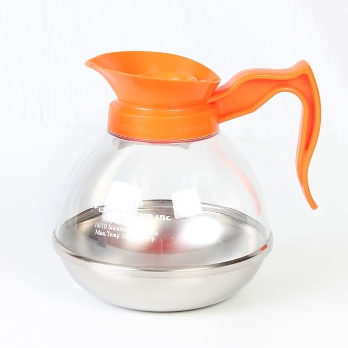 TrueCraftware- 64 oz. Decaf Coffee Decanter Stainless Steel Base Polycarbonate by Unknown