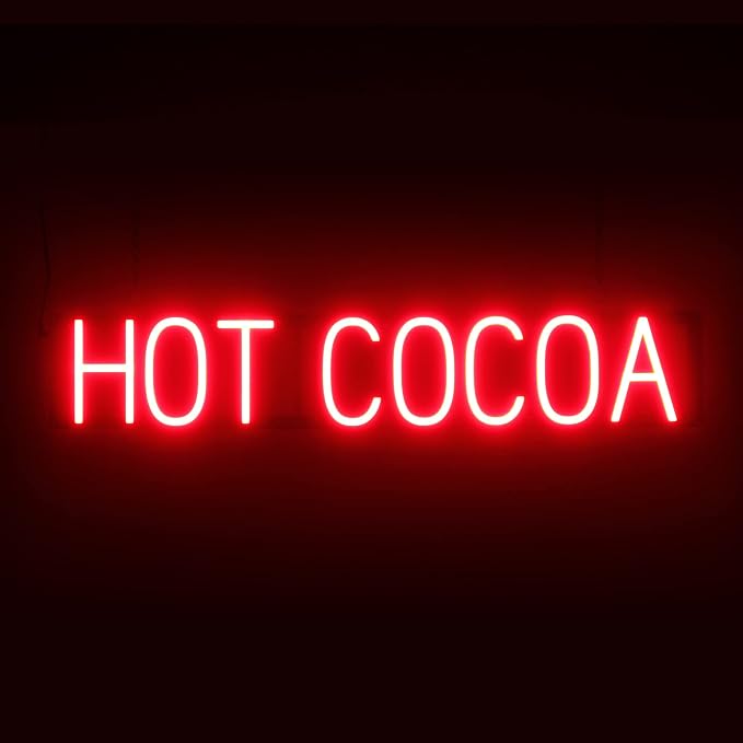 SpellBrite HOT COCOA Sign | Coffee Drink-Related Sign by SpellBrite