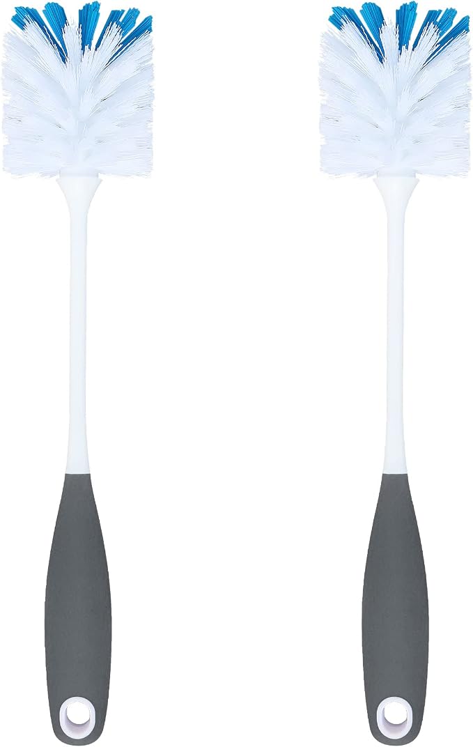 2 Pack Long Handle Bottle Scrubbing Brushes, Bottle Cleaner by PHYEX
