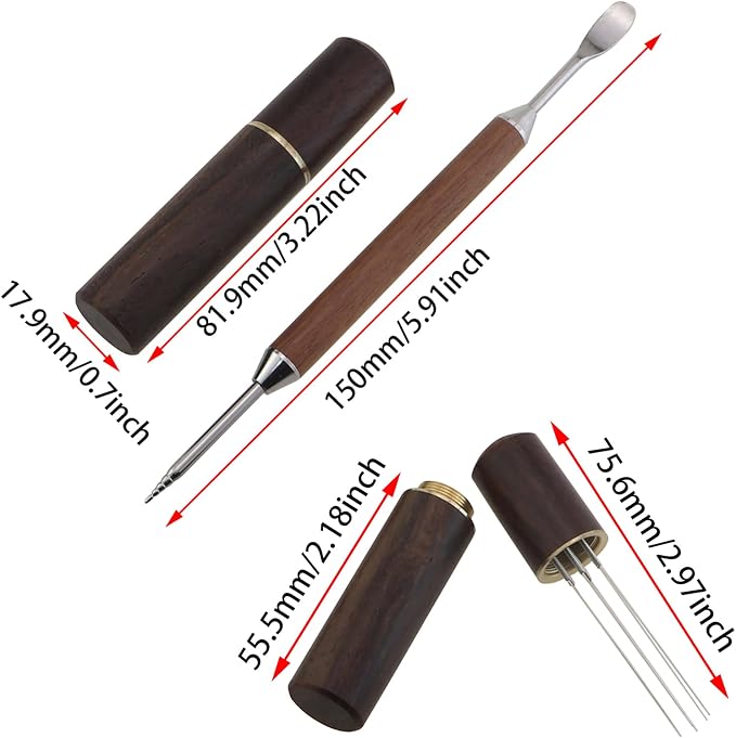 1Set Coffee Brewing Tool Kit Includes Coffee Powder Cloth Injection Needle and - Image 2