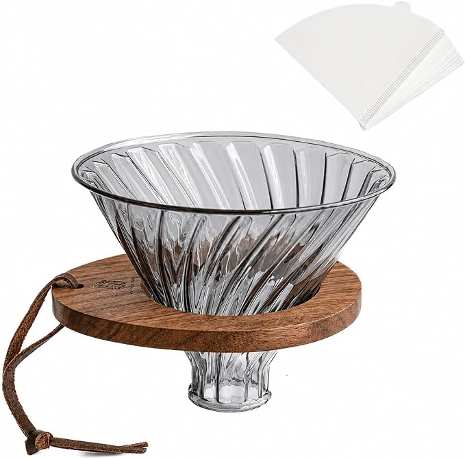 V02 Pour Over Coffee Maker, Premium Coffee Pour Over Set, 1-4 Cups by MIGAKUHOME
