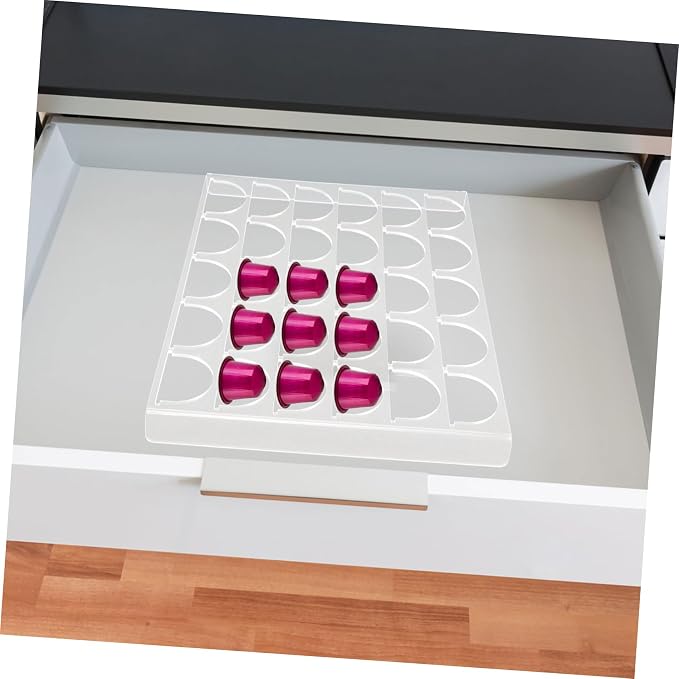 DOITOOL Acrylic Espresso Capsule Holder Stand 30 Grid Kitchen Storage Organizer - Image 3