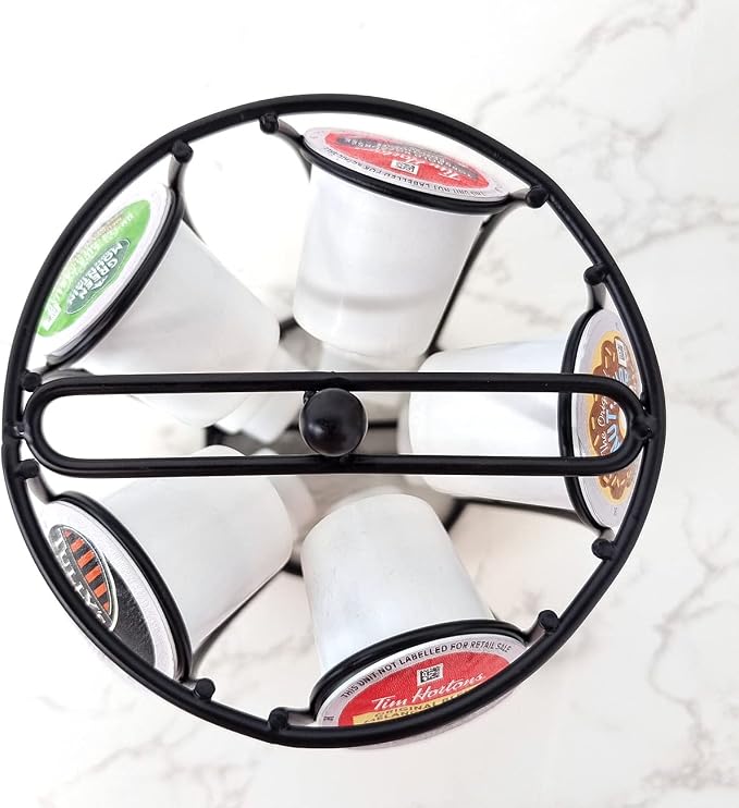 Coffee Pods Storage Organizer Stand, Coffee Pod Carousel, Spins 360-Degrees - Image 6