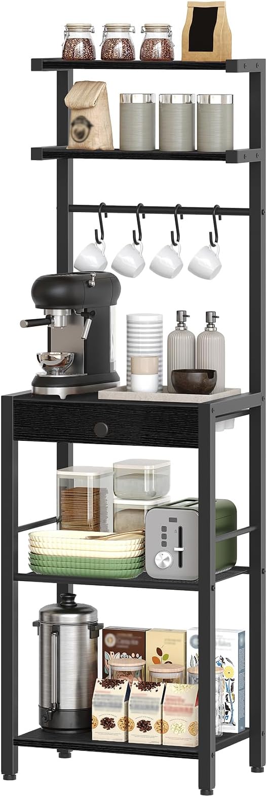 YATINEY Bakers Rack, 5-Tier Coffee Bar Station, Coffee Stand by Yatiney