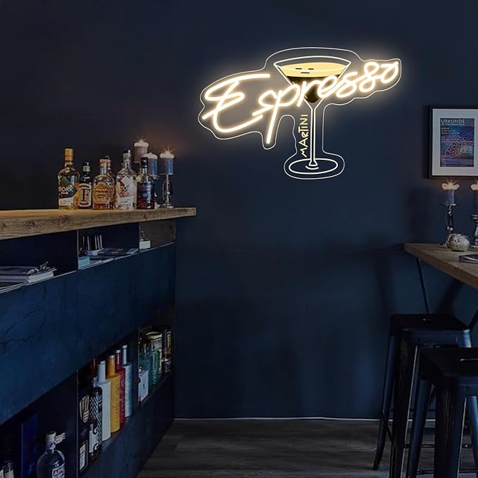 Espresso Martini Neon Sign, Cocktail Club Wall Art Decor, Tini Time Wall Decor - Image 6
