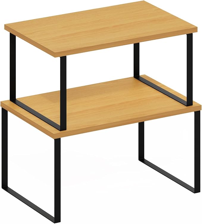 Furinno RAVEL Kitchen Countertop Organizer Set of 2, Nesting Counter Shelves - Image 7