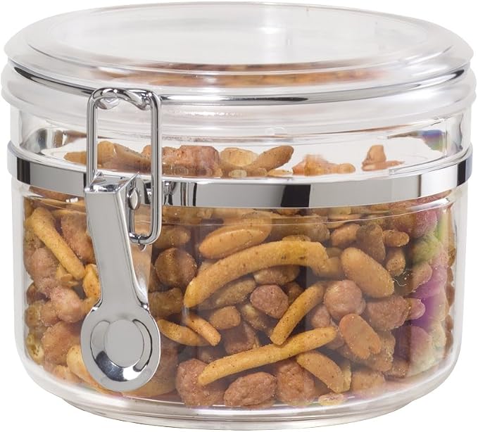 Oggi Clear Canister with Clamp Lid, 28 oz by OGGI