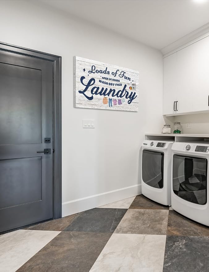 IPIC - Cute Laundry Room Decor, Large Rustic Wall Art Print on Acid-Free Cotton - Image 2