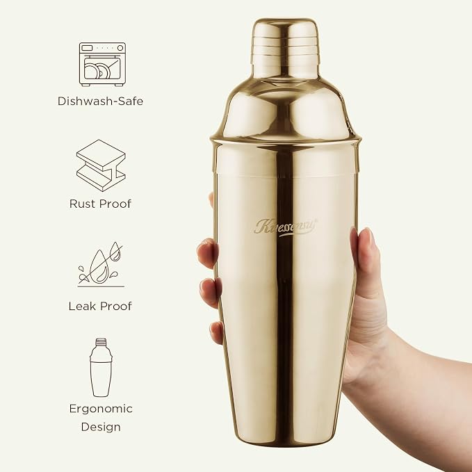 KITESSENSU Cocktail Shaker Set, Stainless Steel Bartending Kit - Image 3
