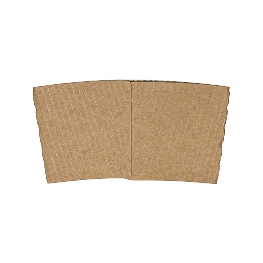Karat Coffee Cup Sleeves Traditional Corrugated Coffee Cup Jackets - Image 2