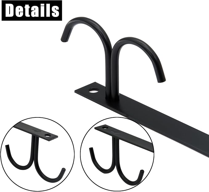 6 Pack Mug Holder with 24 Hooks, Coffee Cup Holder Under Cabinet Organizer - Image 3