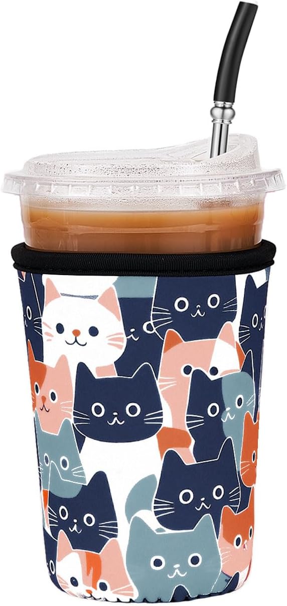 Iced Coffee Sleeve Reusable Medium 22-28oz by Cavllson