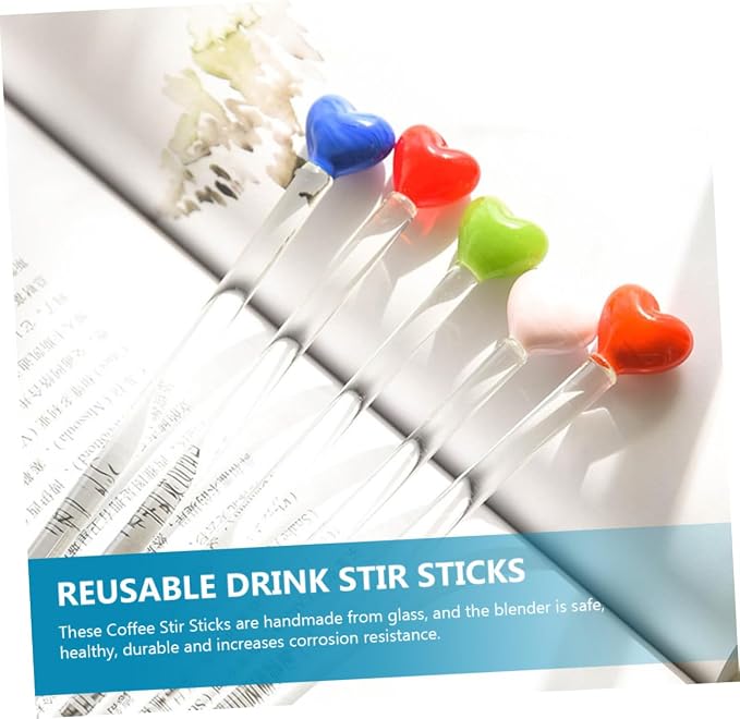 LABRIMP Reusable Drink Stir Stirrers 4 Pcs Coffee Stir Sticks - Image 5