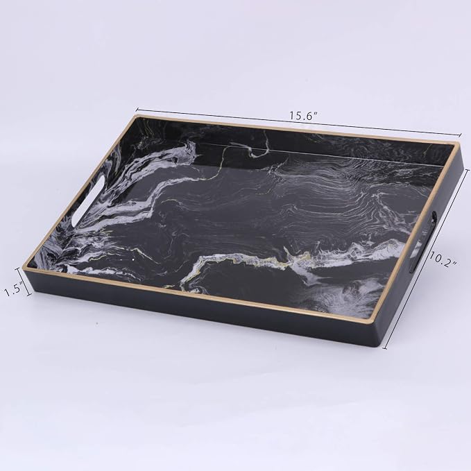 Decorative Tray, Marbling Plastic Tray - Image 5