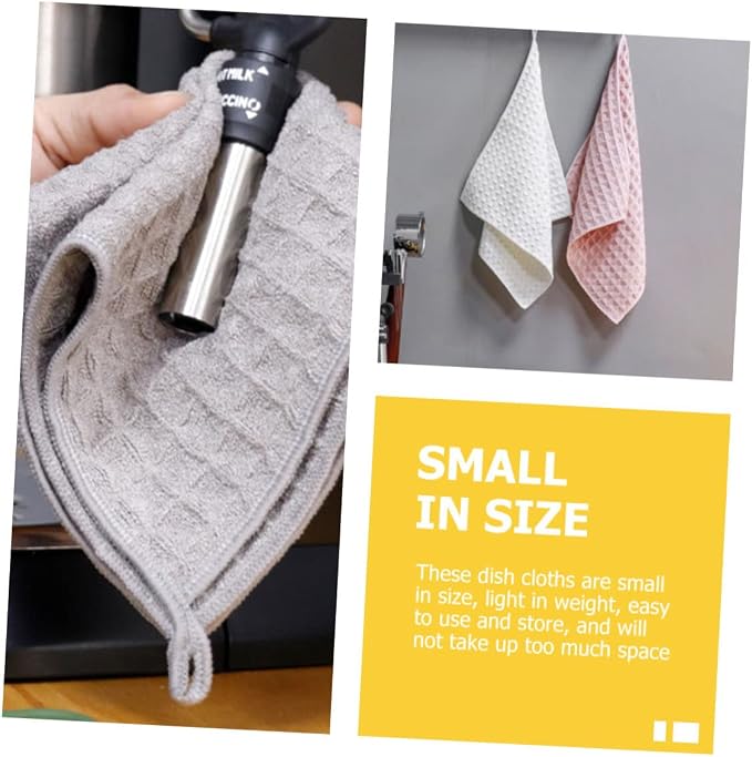 4pcs Cup Washcloths Dish Countertop Clean Cloth Machine Duster Dish Rags - Image 7