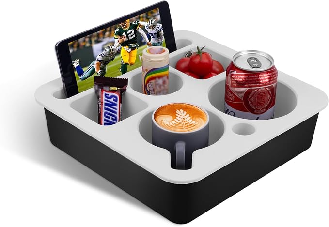 Couch Cup Holder Tray, Bonfixe Stable Couch Caddy by Bonfixe