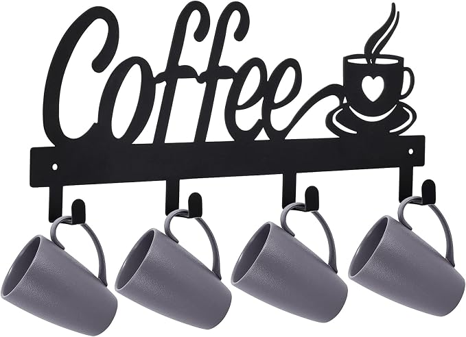 CUKE2BEET Wall Mounted Coffee Mug Holder - Image 2