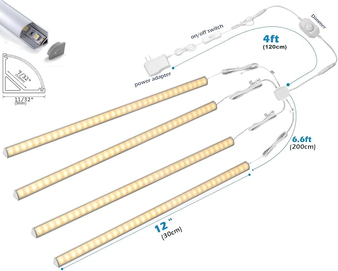 V-Shape Under Cabinet Lighting Kit - Image 3